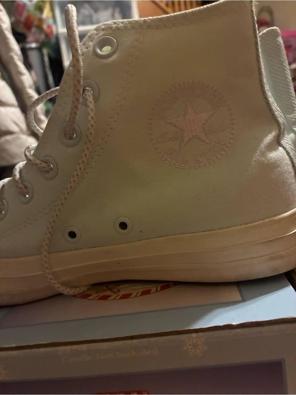 Classic High-Top Converse All-Star Sneakers - light blue